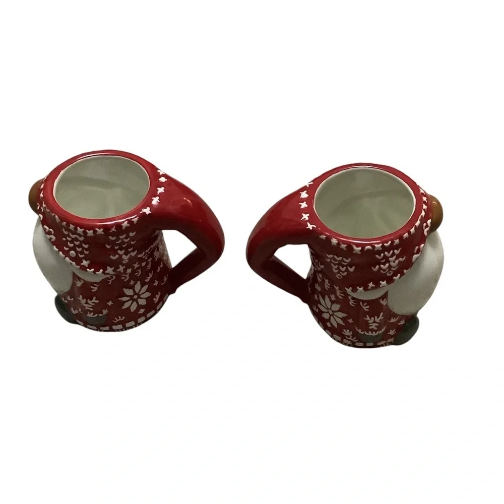 Pottery barn gnome Christmas mugs